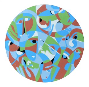体験、2001（ボード上のアクリル） 作： Ron Waddams